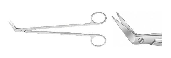 Поттс-Де Мартель ножиці 60° гострі/гострі 185 мм